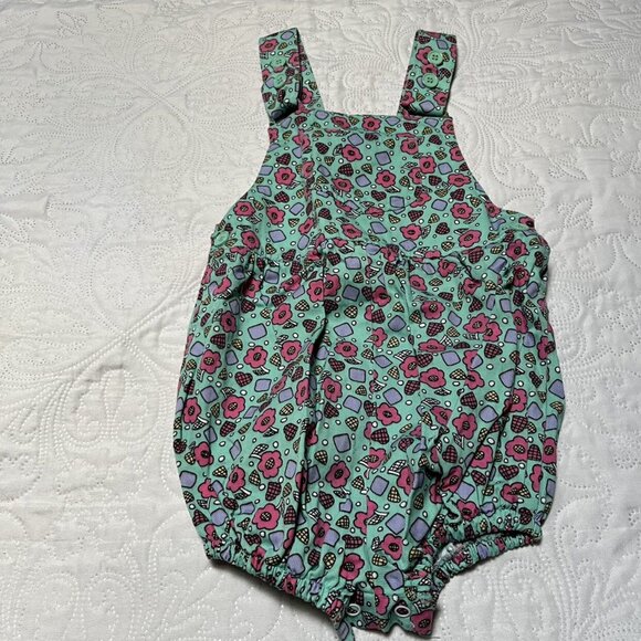 Vintage Radishes & Roses Bubble Romper Size 4T - Picture 4 of 5